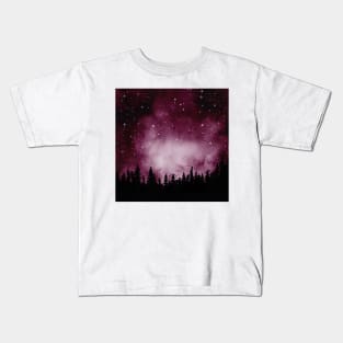 Watercolor galaxy Kids T-Shirt